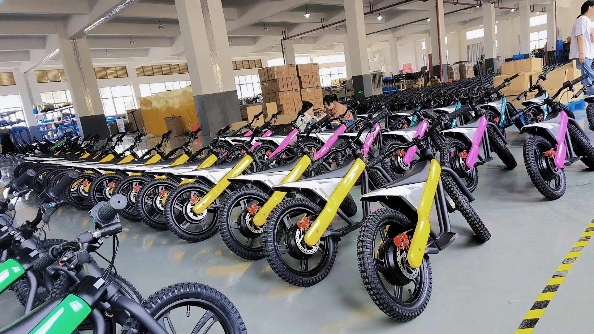 2024 New Design Cheap Kids Electric Balance Bike Youngest Riders From 6-15 Years Children 16inch Electric Bikes for Kids