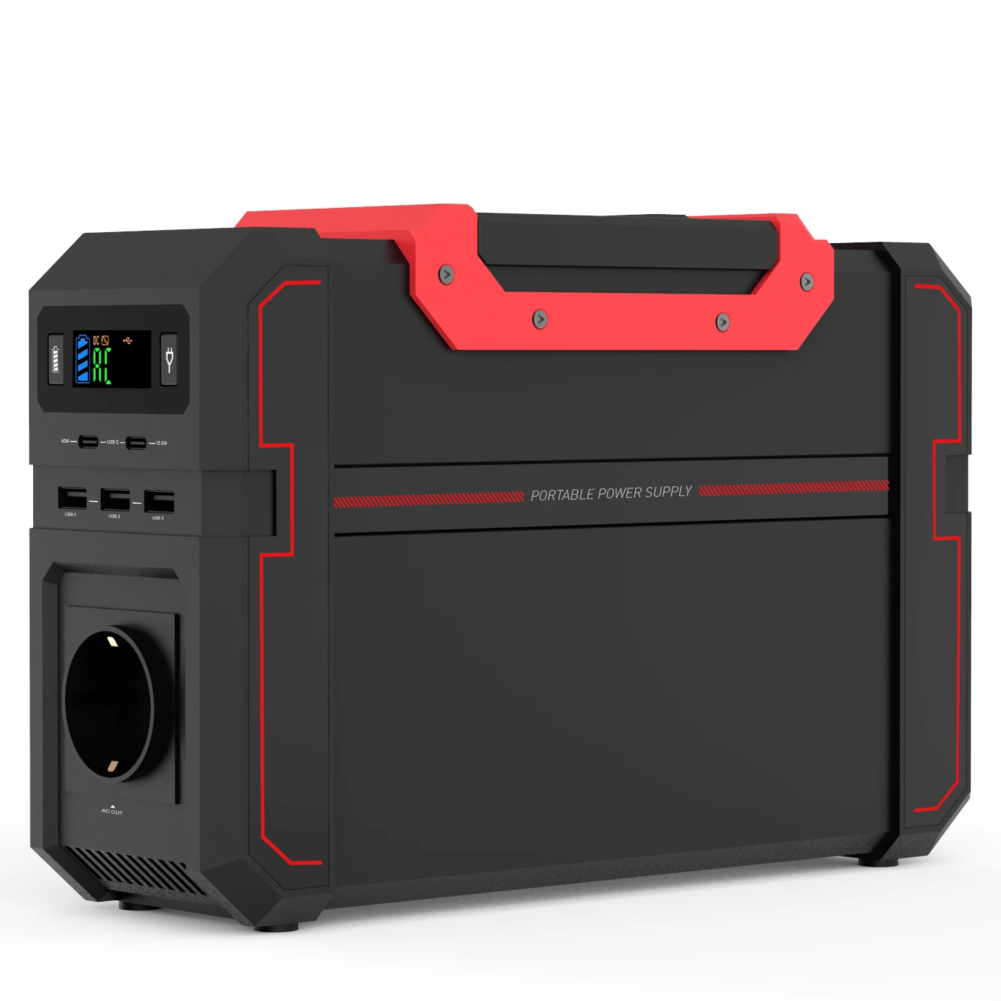 Pure Sine Wave 450w AC portable power bank lithium battery power station 110v/220v green power backup