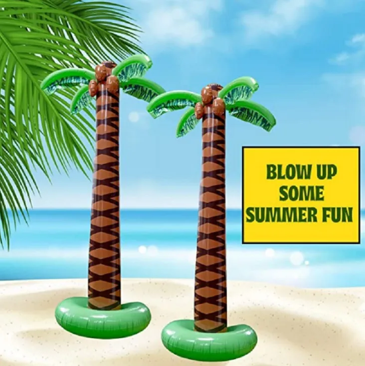 
Inflatable Palm Trees Coconut Tree Decoration Pool Toys for Adults&Kids Beach Decor, Pool Decor, Luau Birthday Party Decorations 