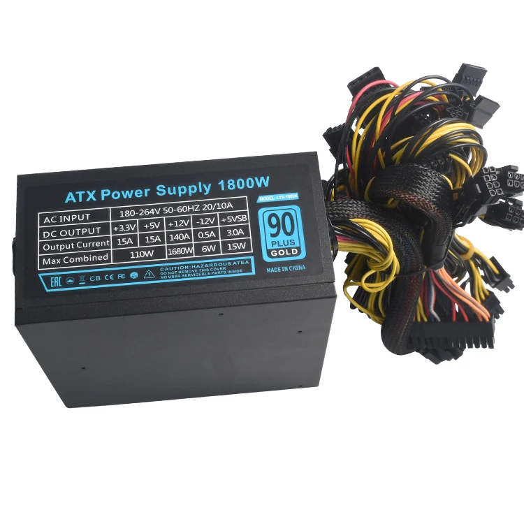 Best Quality pc power supplies 1800W Atx Power Supply 1800W 12V gpu power supply