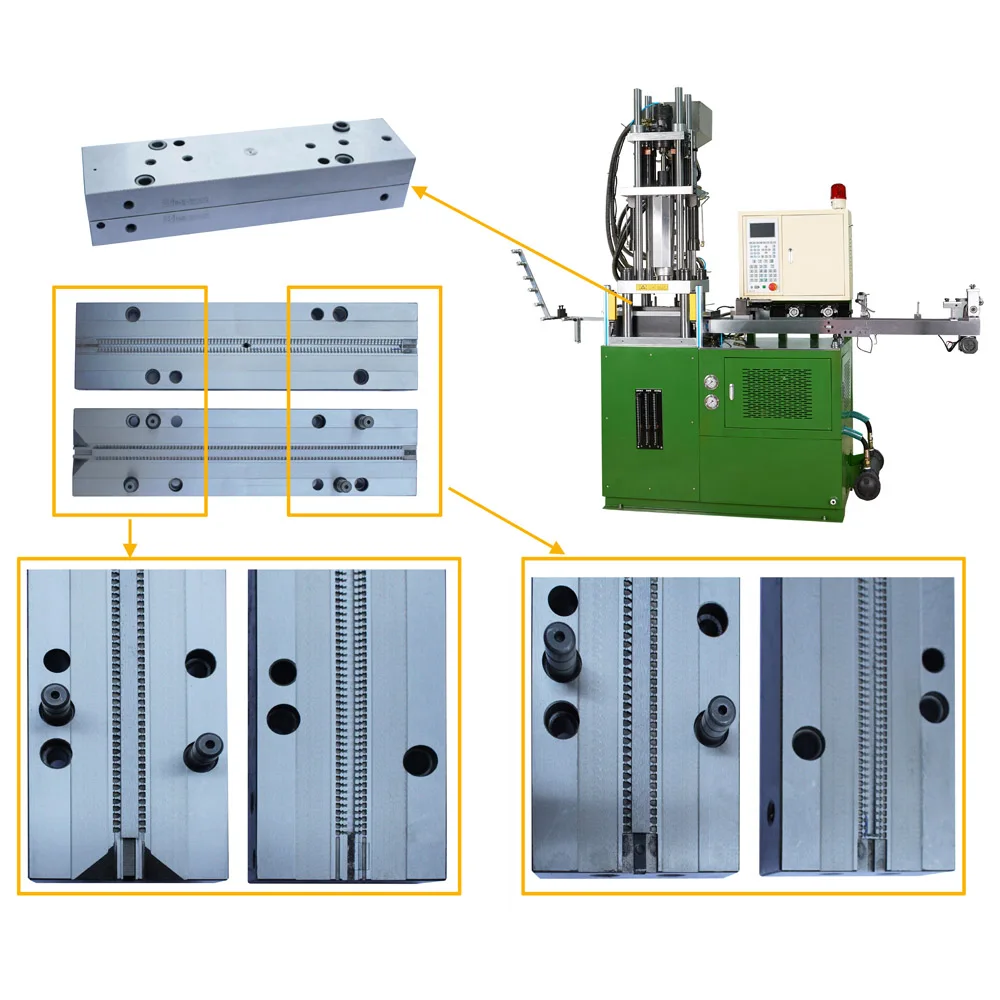 long chain plastic zipper mould