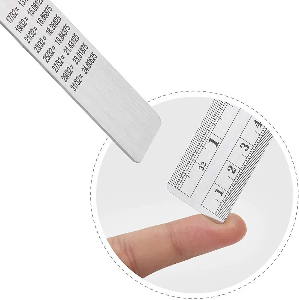 LULAND Steel Rulers, 4 Pieces (6, 8, 12, 14 inch) Metal Stainless Steel Ruler