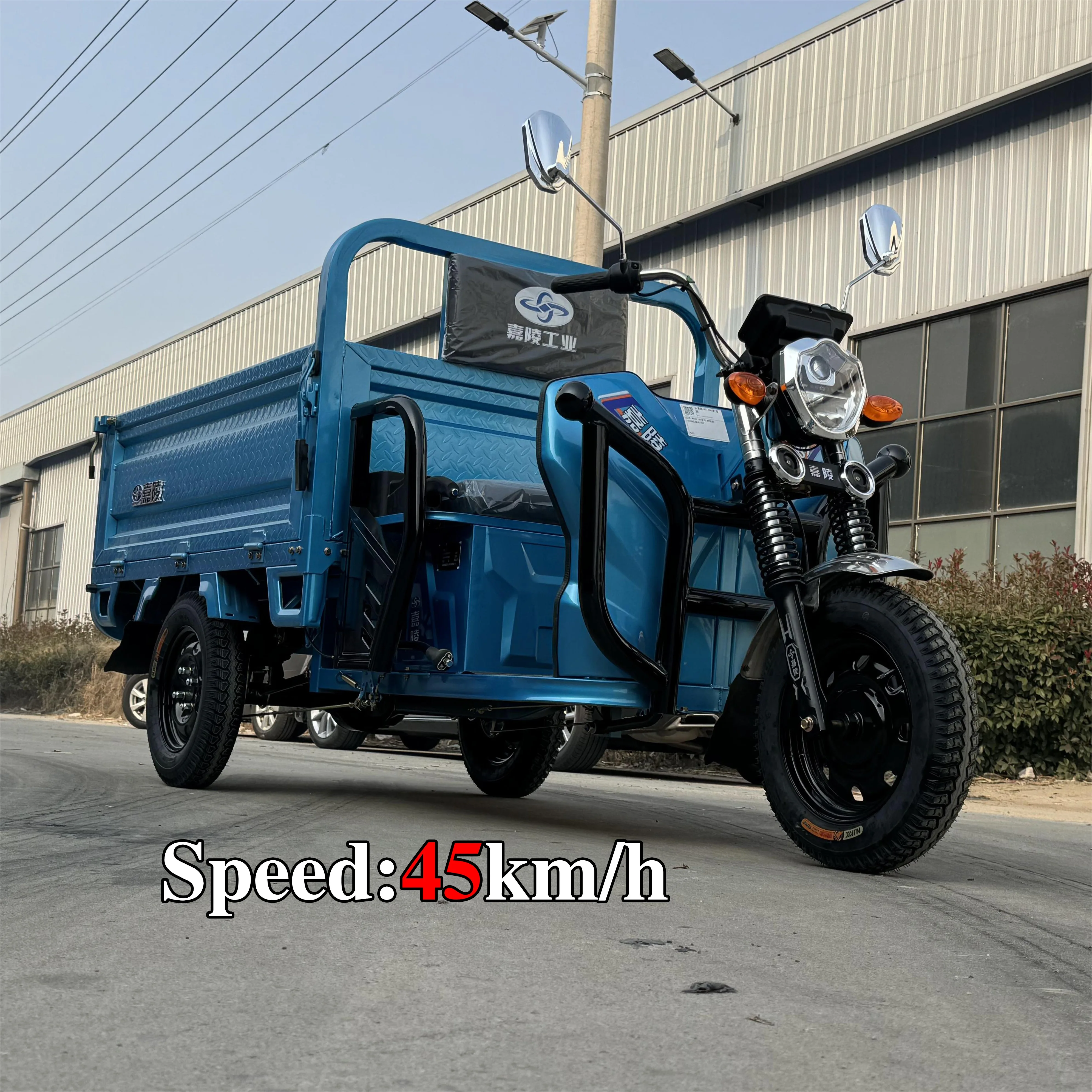 ZZ160 Electric cargo tricycle 3 wheel electric for cargo hot selling in china