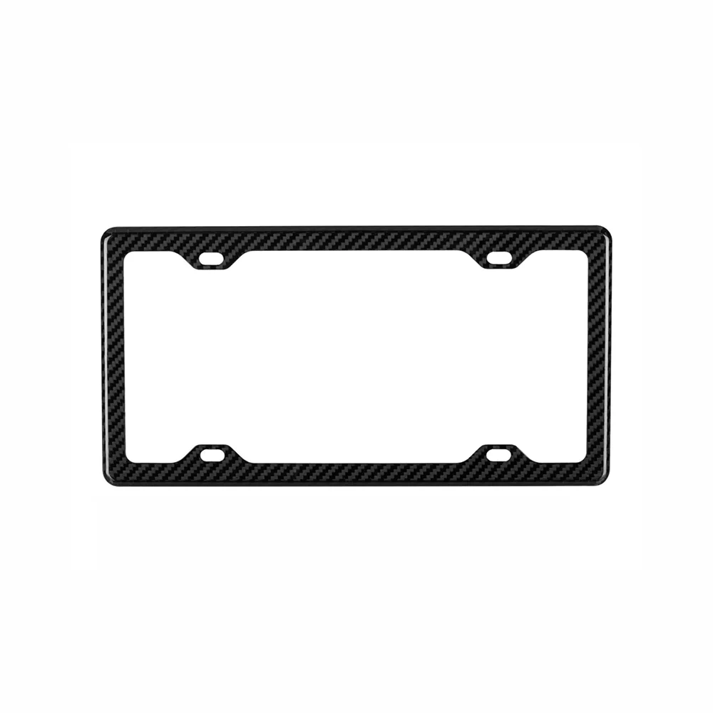 OEM carbon fiber plate Matte Gloss Finish Carbon Fiber License Plate Frame
