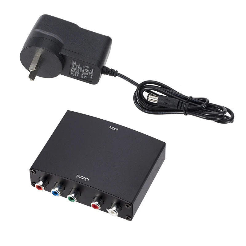 HDMI Converter to 5RCA (YPbPr)  720P /1080P for multimedia HDMI to YPbPr Component 5RCA (YPbPr) + Analog Audio(R/L) RAC