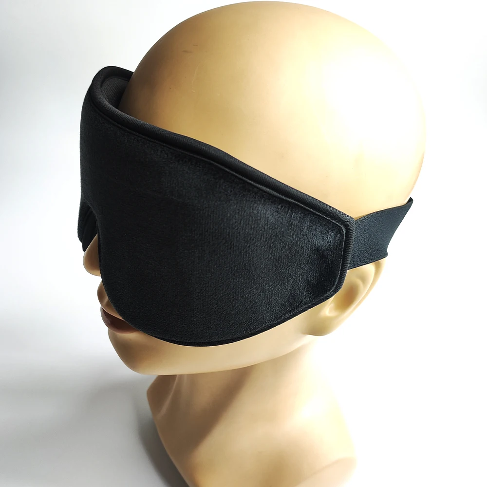 3D Deep Contoured Eye Covers for Sleeping 100% Block Out Light Zero Eye Pressure with Adjustable Strap Eye Mask