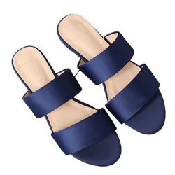 low MOQ women summer slipper ladies shoes flat fashion slipper for lady