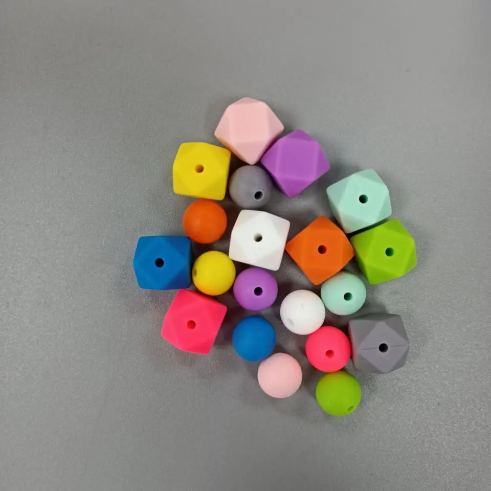 Legenday wholesale Soft Chew Toy Baby Food Grade 12mm 14mm 15mm 19mm 20mm Silicone Teething toy Baby Teether silicone focal bead