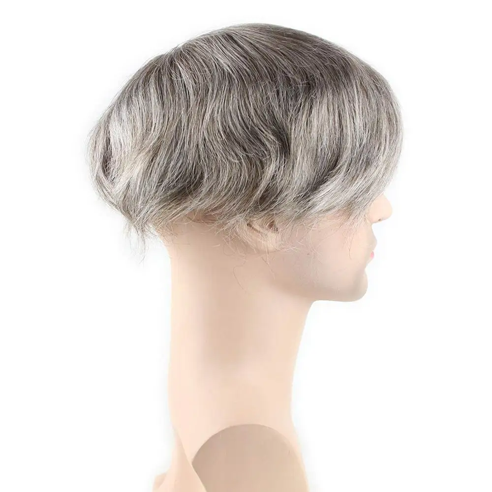 Парик для мужчин 10 7 дюймов мужской парик из человеческих волос система замены волос из тонкой кожи монофиламентная сетчатая основа № 2 (#6)