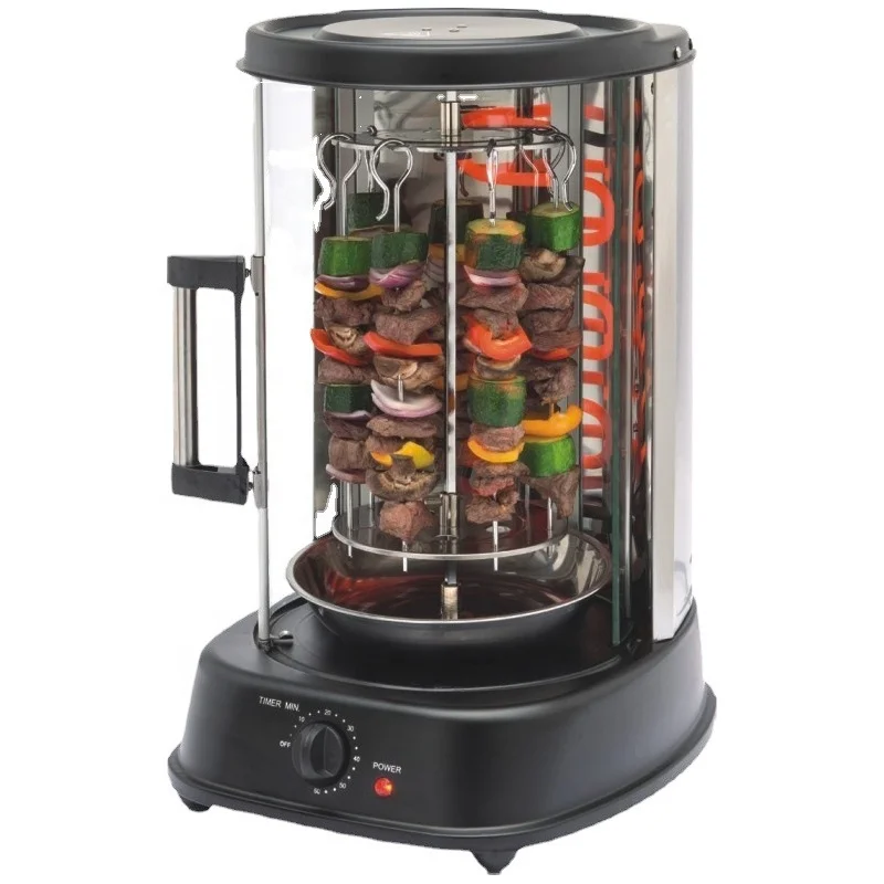 Multifunction Home Automatic Rotary Stainless Electric Oven Smokeless Electric Grill Bbq With Easily Cleaned