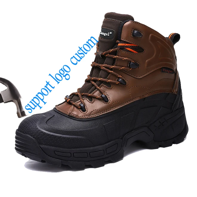 Custom Made Outdoor Steel Toe Shoes Fashion Waterproof Man Safety Boots Construction