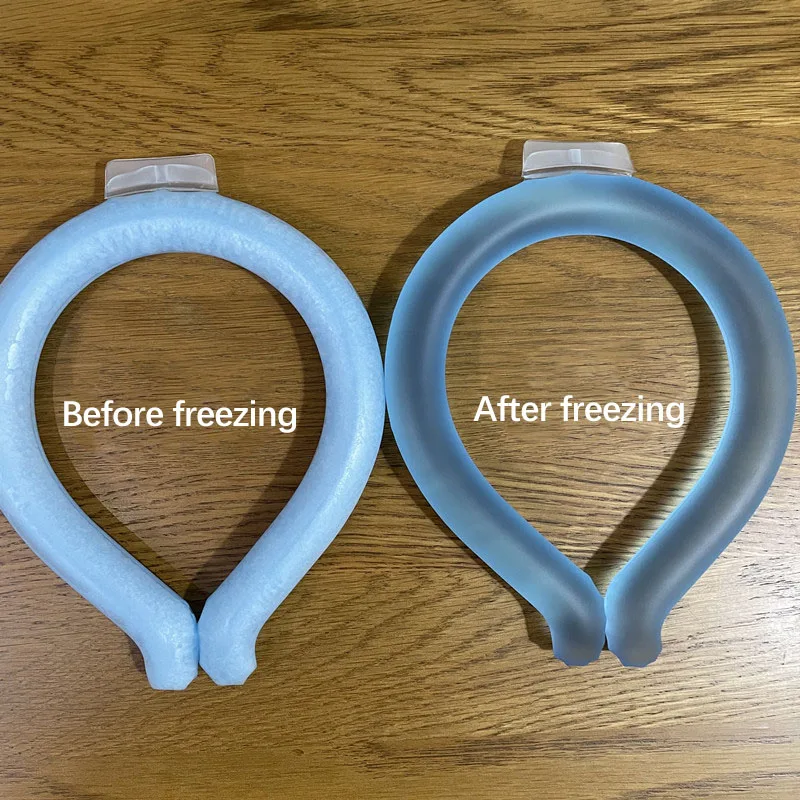Custom Temperature Reusable Continuous Neck Cooler Wraps Pcm Cooling Neck Tube For All Sports