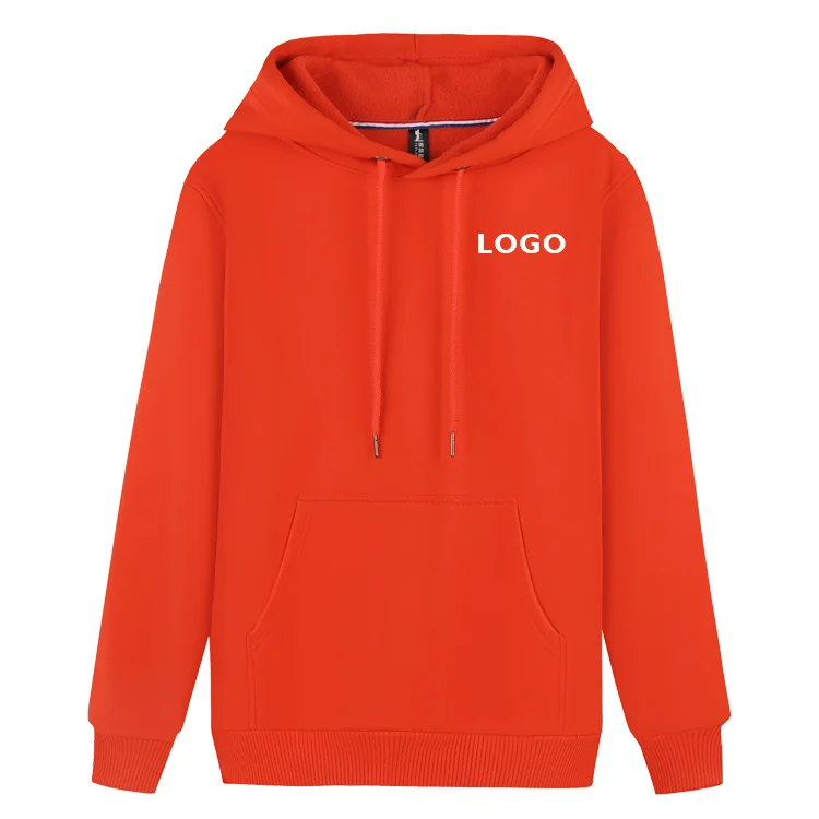 
Pure Color Mens Clothing Hoodie Oversize Lined Thick Hoodie 