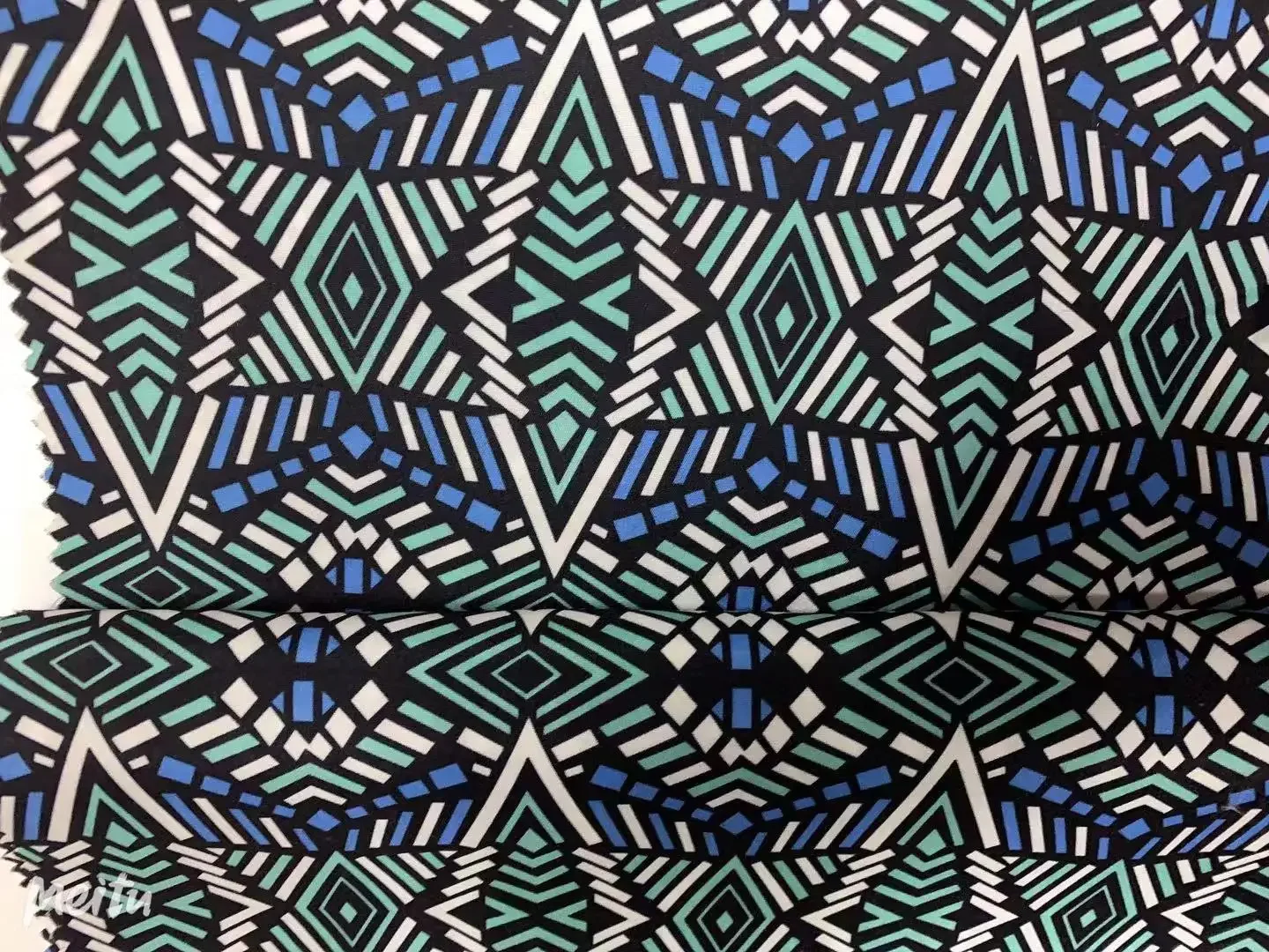 Versatile 190T Taffeta Precisely Transfer Printing White PVC Coating  Fabric with WR for Rainwear/Raincoat/Poncho