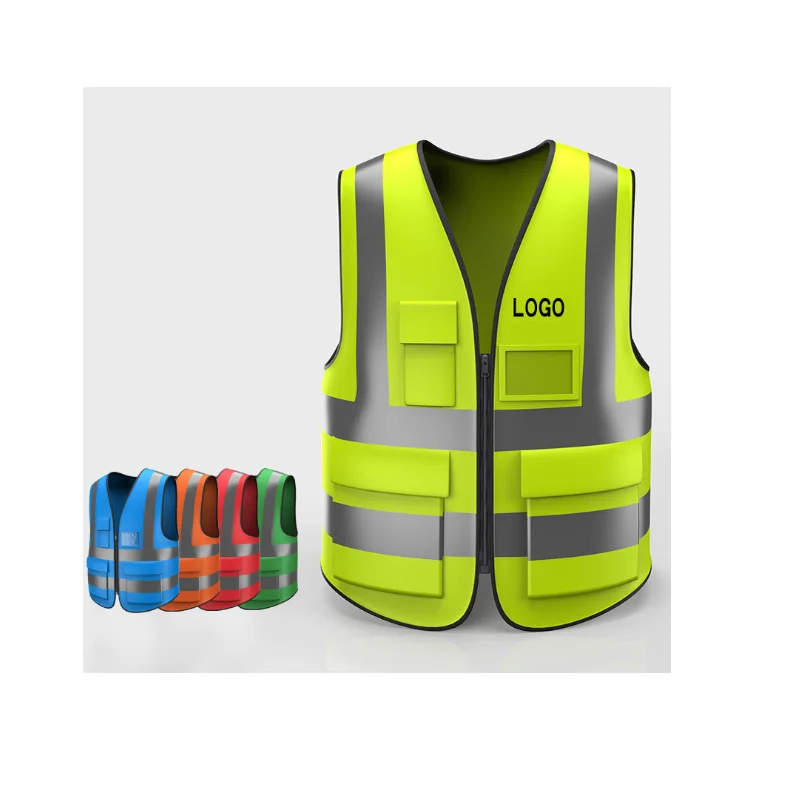 Very Cheap clothes High Visibility Yellow Lime Mesh warning Signal Vest Top grade wholesale knitted orange yellow safety vest