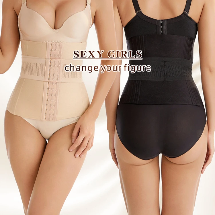 Fast Custom Label Body Sculpting 16 Steel Reinforced Belly Wrap Waist Trainer