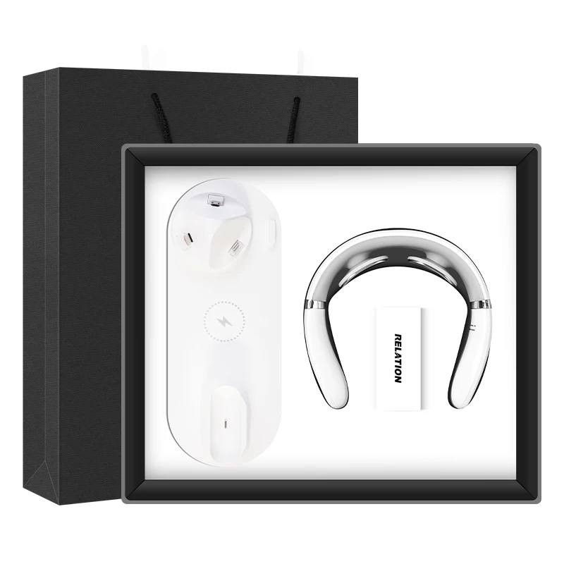Hot Sale Promotional Business Product Advertising Branding 6 in 1 Charging Stand+Earbuds+SmartBracelet Gift Set with Custom Log