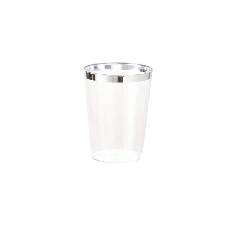 Custom Logo12oz Disposable PS PLA Eco Strawless Plastic Clear Beverage Coffee Cups For Shop Party