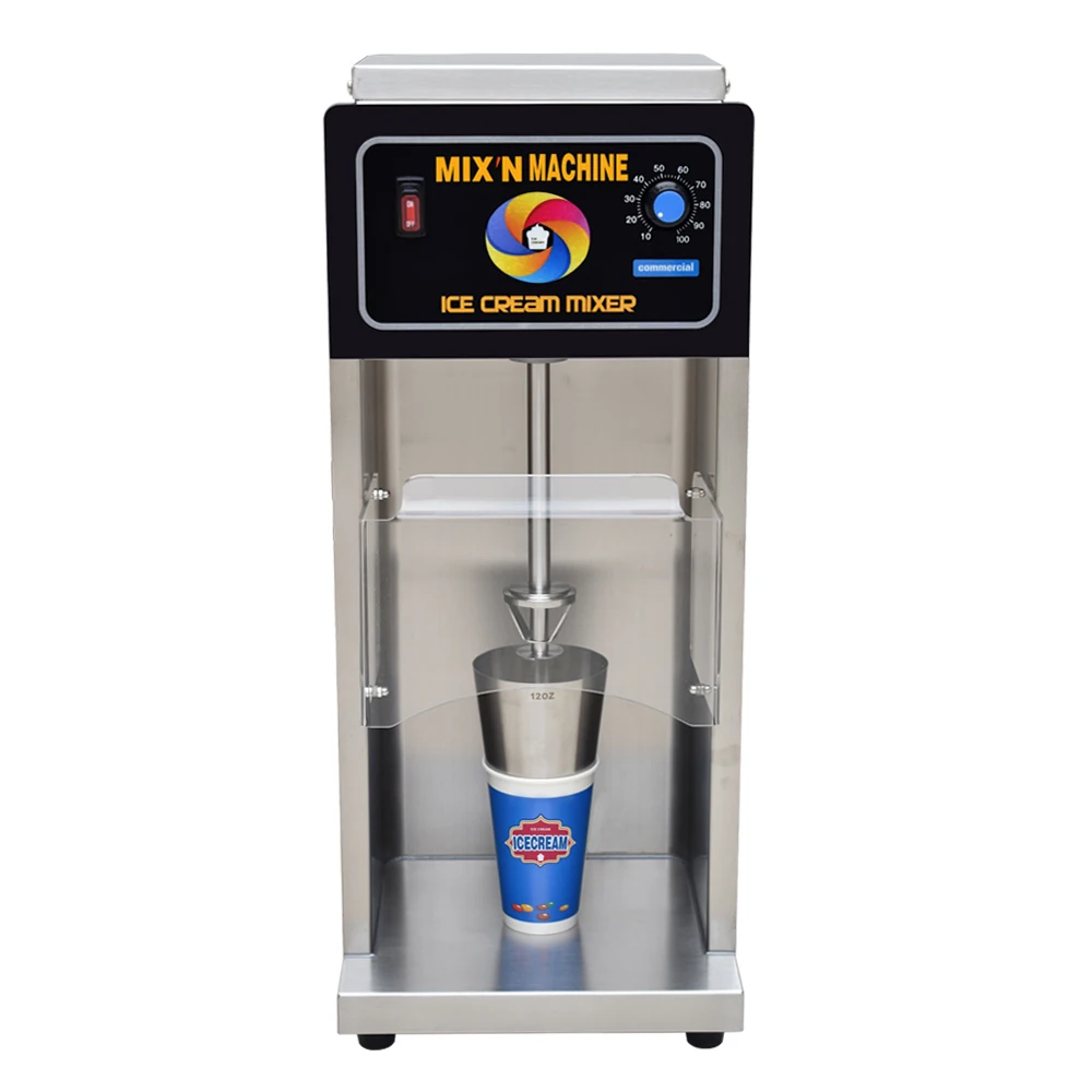 Mini Table Top Dairy Queen Milk Smoothie Slush Maquina Del Helado Swirl Ice Cream Blender Blizzard Making Machine