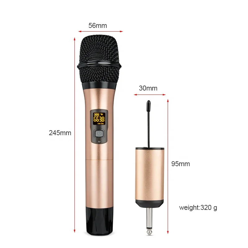 MY MIC New model WX01 professional Dynamic Karaoke uhf Wireless microphone for karaoke Performance Speech