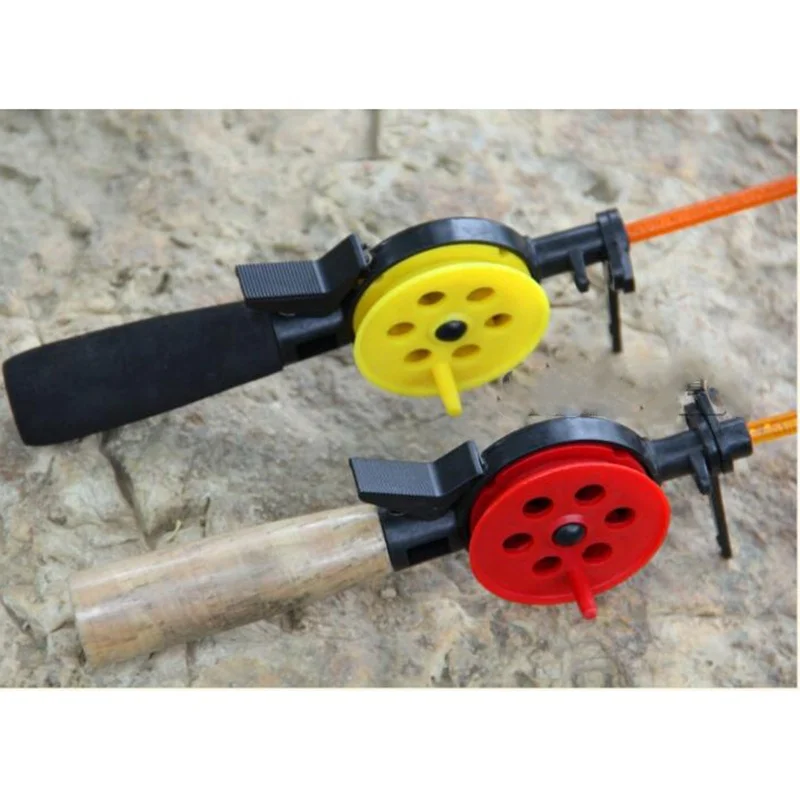 32.5cm Factory Price Spin Ice Fishing Rod Solid fiberglass winter fish rods