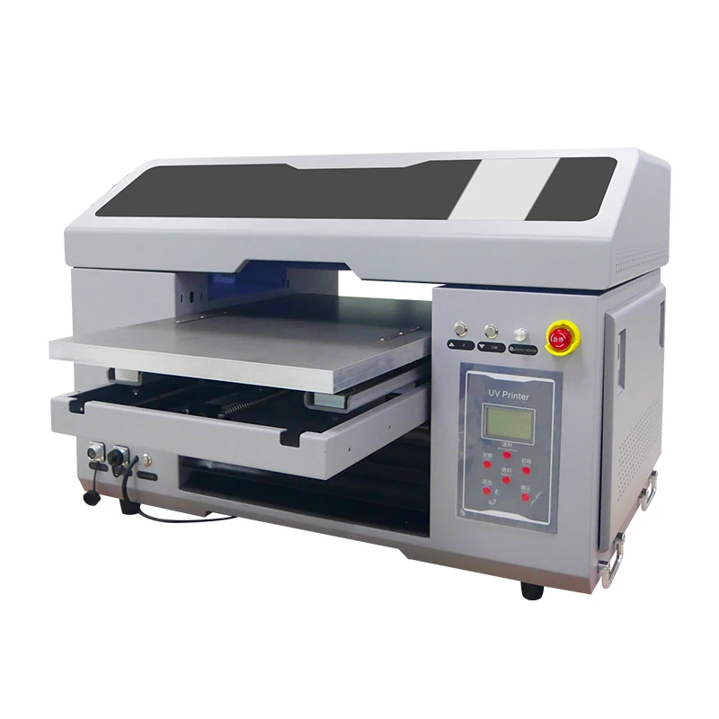 A2 UV inkjet printer 4060 UV DTF printer printing badges water cups hanging paintings AB glue varnish UV printer