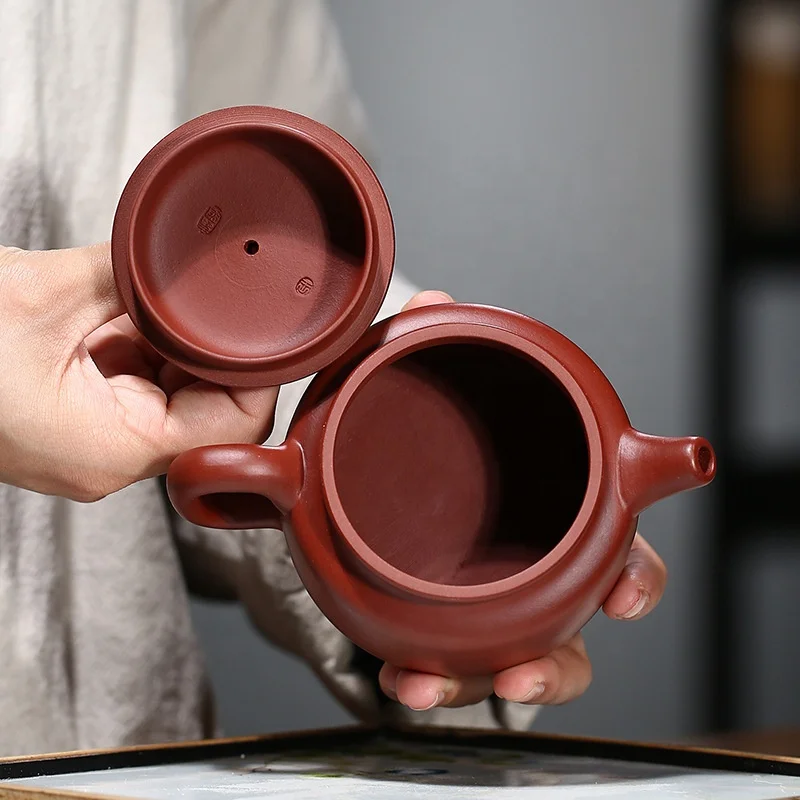 Christmas Gift Yixing Teapot Zisha Pots Dezhong Purple Clay Teapot Zisha Kettle