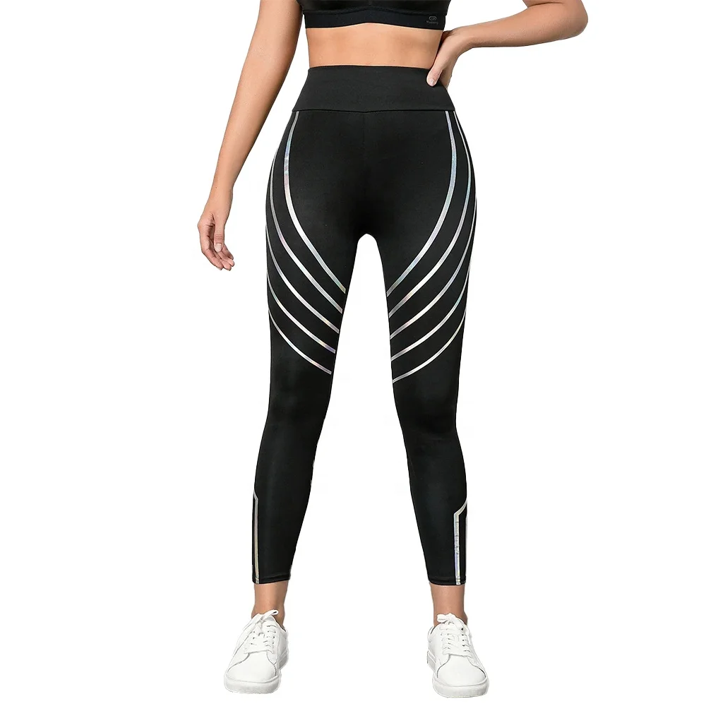 Леггинсы для фитнеса и йоги с высокой талией эффектом пуш-ап