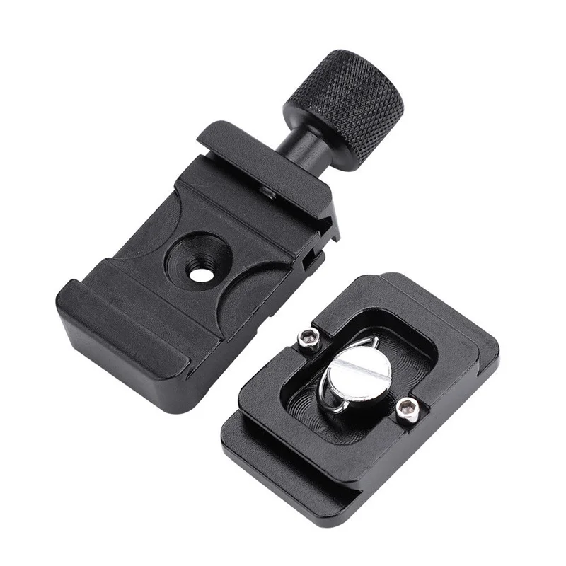 Digital Camera Tripod Ball Head Camera Photo Studio Accessories 1/4 Quick Release Clamp QR Plate Metal Adapter Mount