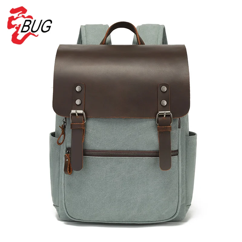 Tourist Backbags Used Travelling Waterproof Laptop Backpack Leather Backpack Bag For Men Leather Backpack Bag