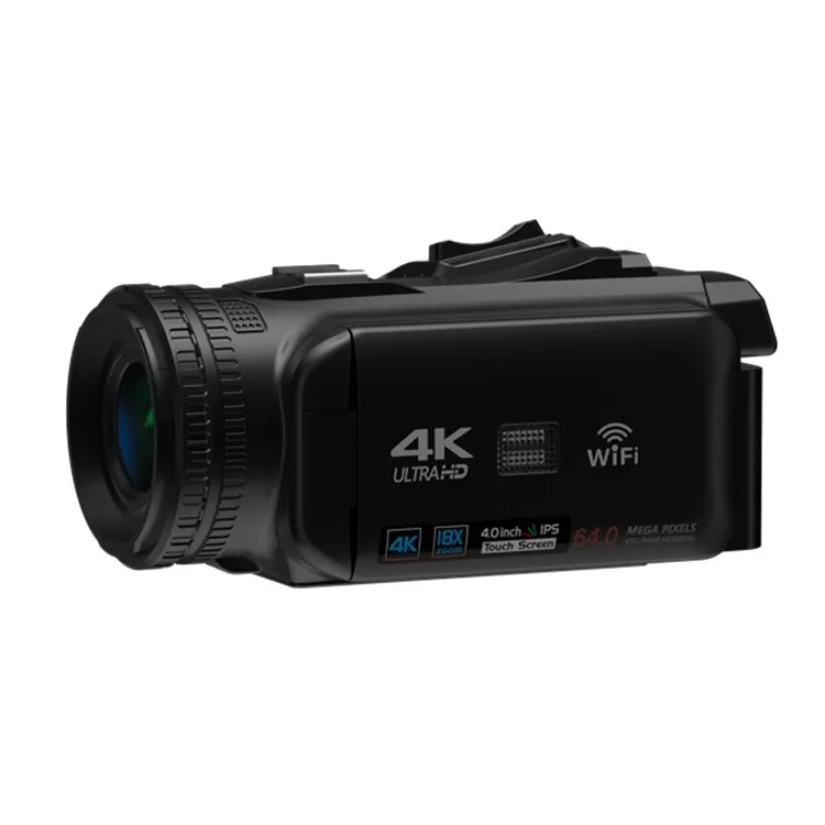 Видеокамера Ultra HD 4K 60FPS макс. 64 м изображение пикселей CMOS-датчик функция автофокусировки видеокамера большой сенсорный экран 4