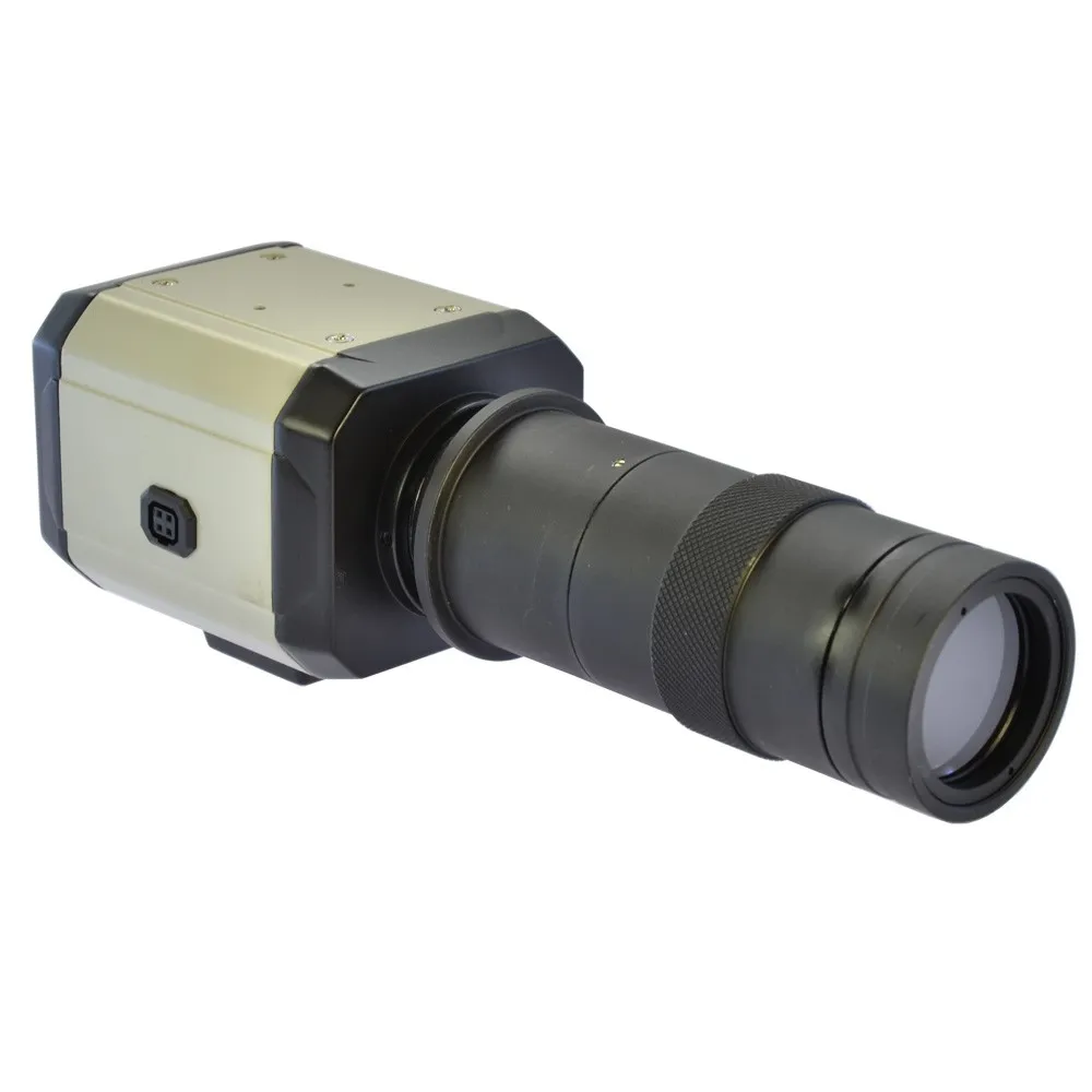 1200TVL BNC Microscope Camera Color CCD Industrial Microscope + 100X Lens Monocular Video Camera