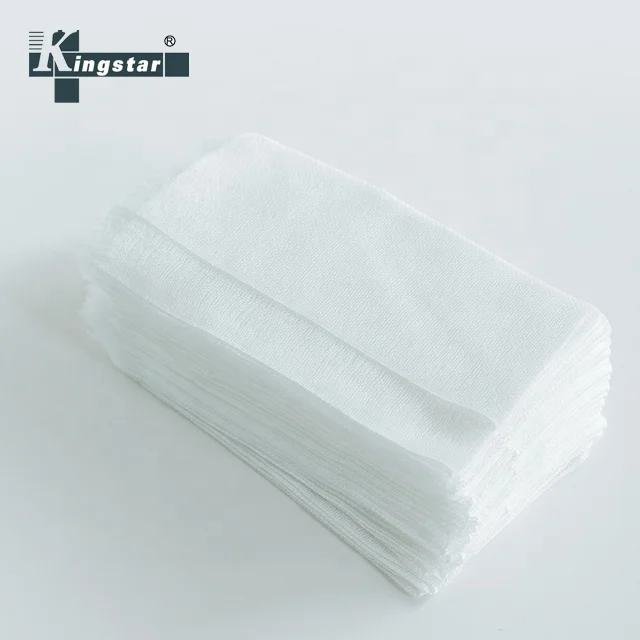 
100% Bleached Cotton Sterile Absorbent Medical Cotton Gauze Swab 