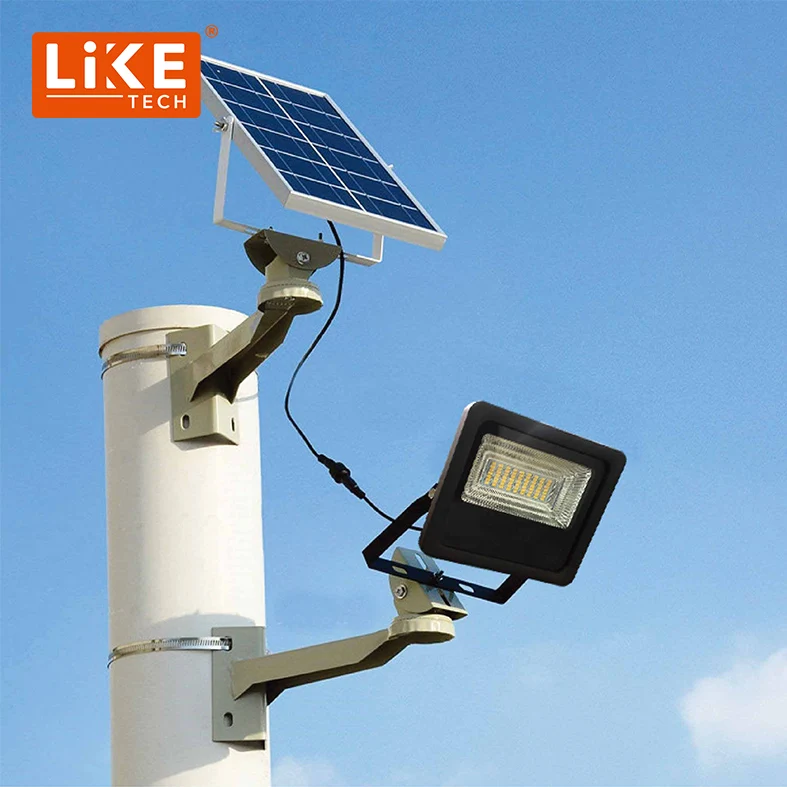 Liketech 30w 60w 90w 100w 200w 300w 400w 500w 2000w IP67 waterproof street garden solar flood light 1000w outdoor