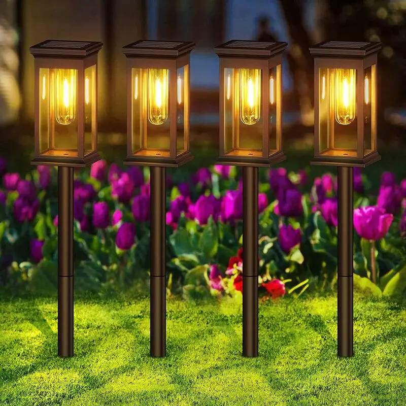 Solar Outdoor Waterproof LED Tungsten Wire Lawn Lamp Courtyard Landscape Decoration Solar Garden Lamp Decorative
