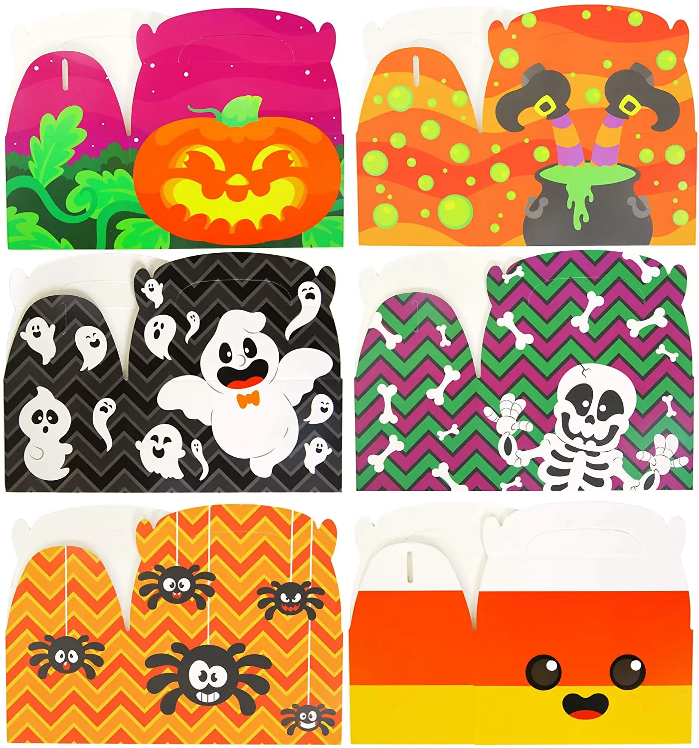 3D Halloween House Cardboard Candy Gift Paper Boxes For Trick-Or-Treating Holiday Pastries Cupcakes Cookies Brownies Donuts