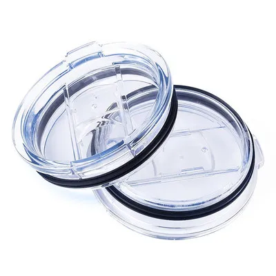 BPA Free 20oz/30oz Tumbler Replacement Lids Double Hole Spill Proof and Splash Resistant Lid Straw Friendly
