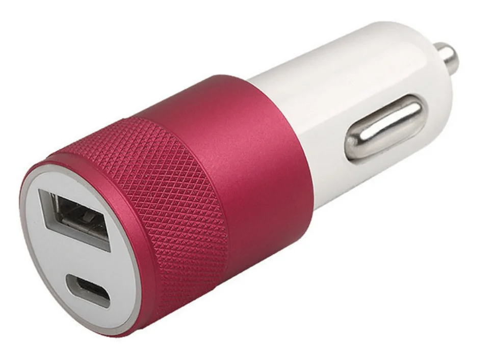 USB C Car Charger Super Fast Mini USB Car Charger PD&QC 3.0 Dual Port Car Adapter For iPhone 11/11 Pro/11 Pro Note 10/S10