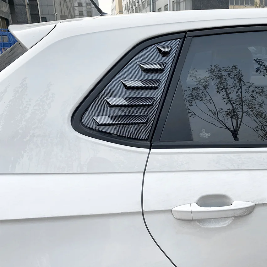 Universal Hood Louvers Panels Air Flow Vent Cover Car Roof Decorative Intake Hood Scoop For VW Polo MK6 2019
