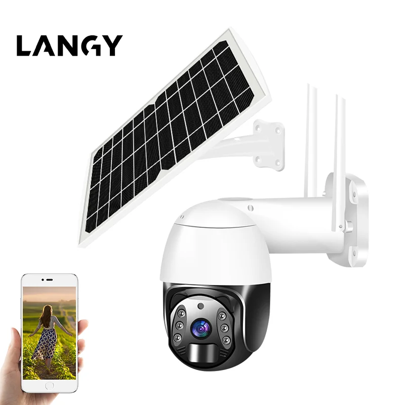 Tuya zigbee lora best wireless solar security camera for home car park