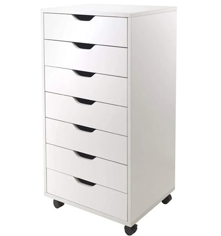 Wood Filing Cabinet Mobile Storage Cabinet