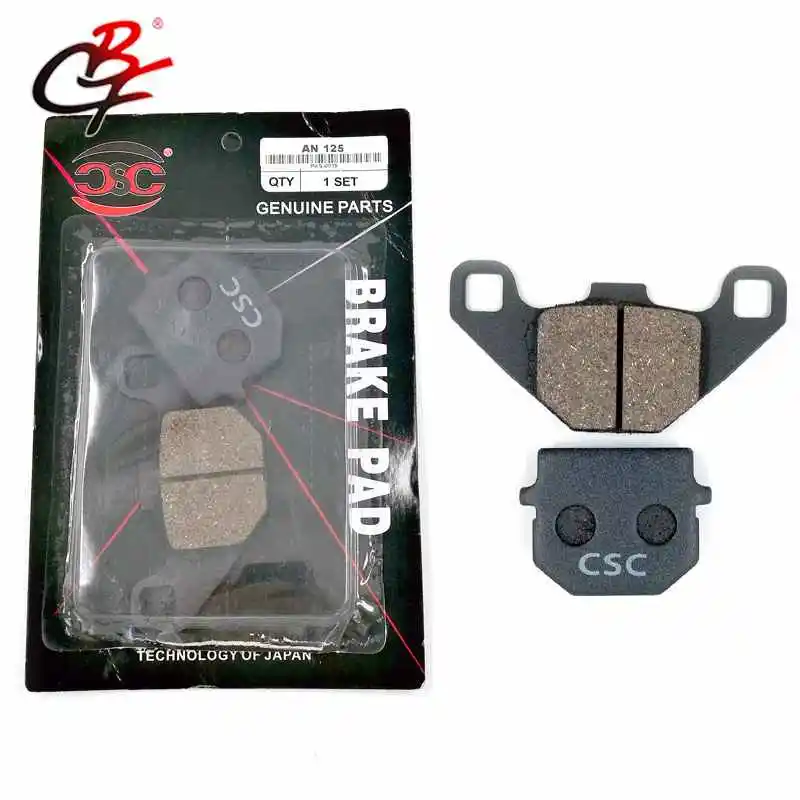 CBF Motorcycle Front And Rear Part Scram Brake Pads Set for SUZUKI AN 125 motorbike semi metallic disc front brake pads