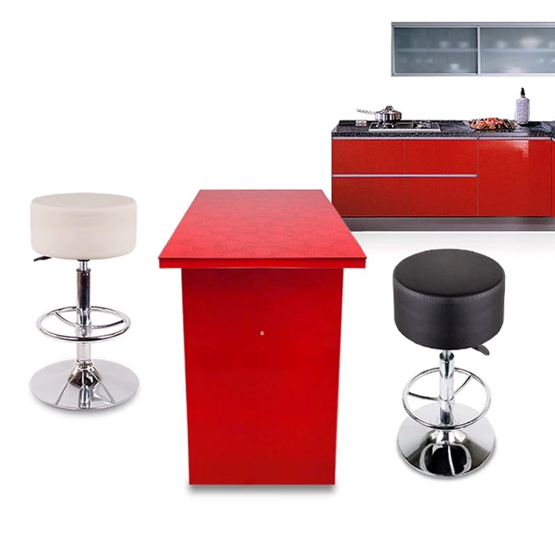 Счетные барные стулья для парикмахерского салона современные кухни искусственная кожа Вращающийся Регулируемый стул гидравлический вращающийся