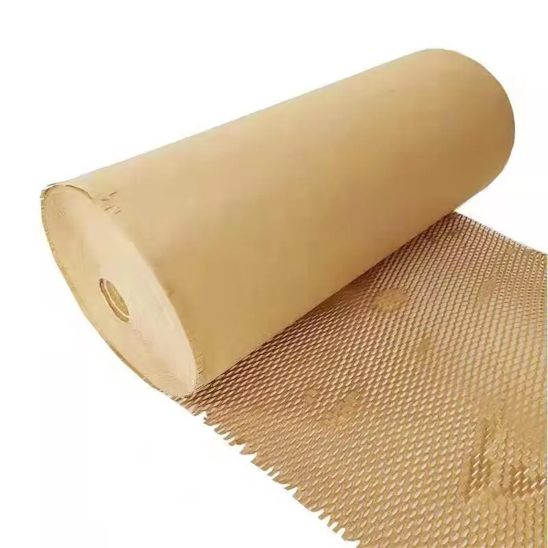 
Honeycomb Wrapping Paper Recyclable Kraft Paper Wrapping Cushioning Paper 