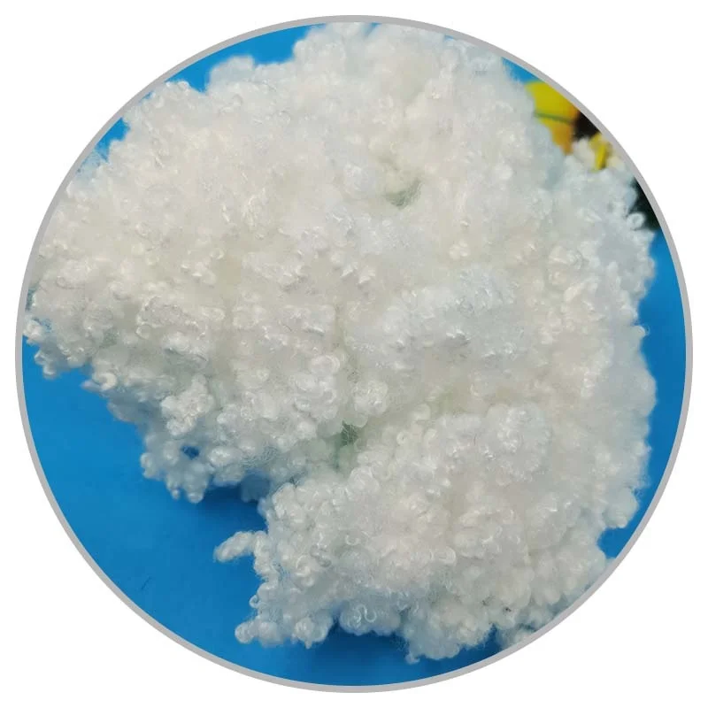 China factory fiber hcs silicone  polyester hollow fiber for sofa filling material