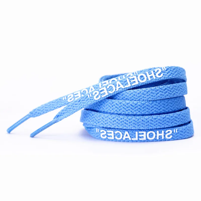 Шнурки Yrunfeety Сменные с принтом, белые, для кроссовок, 47/55/63 дюймов