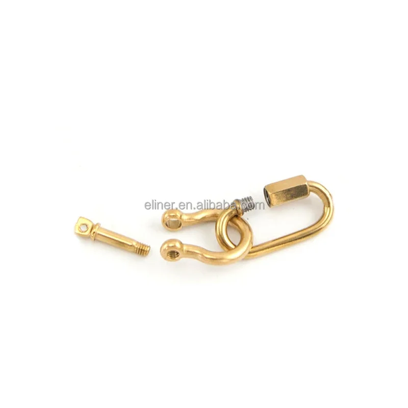 Marine Boat Anchor  Rigging Bow Shackle Pin 304 Stainless Steel U Wholesale DIY Creative Carabiner Fasteners Screw Lock Clasp
