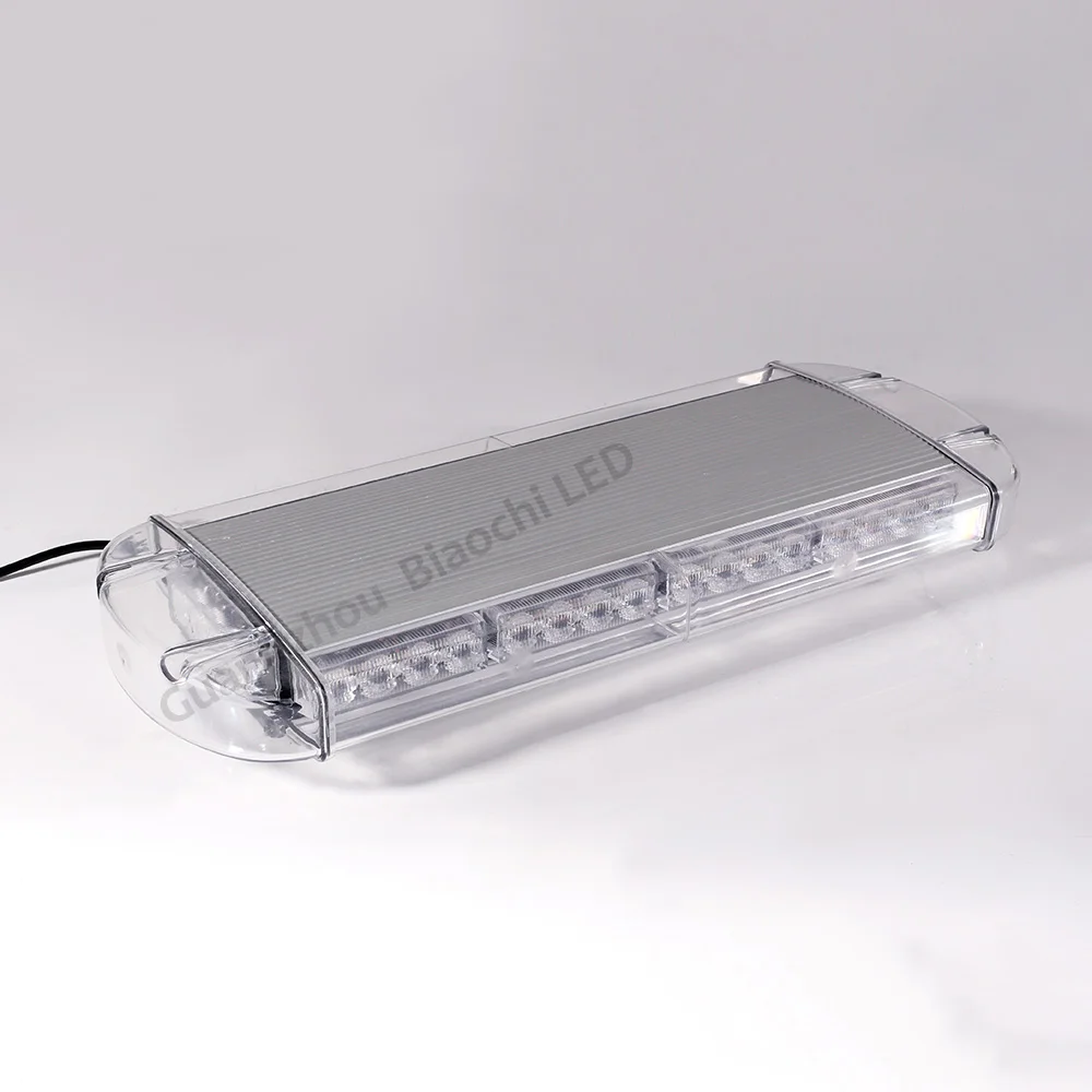 New Amber 360 Degree Visibility Roadway Safety Magnet Car Rooftop Flasher 40 LED Warning Bar Light Strobe 21' 54CM 12V - 24V