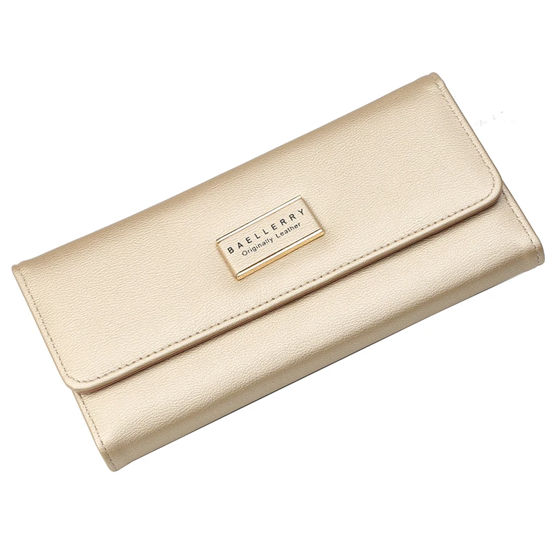 BW1023 Simple Korean Style Women Long Wallet New Money Clips Fancy Girls Hasp Purse For Ladies