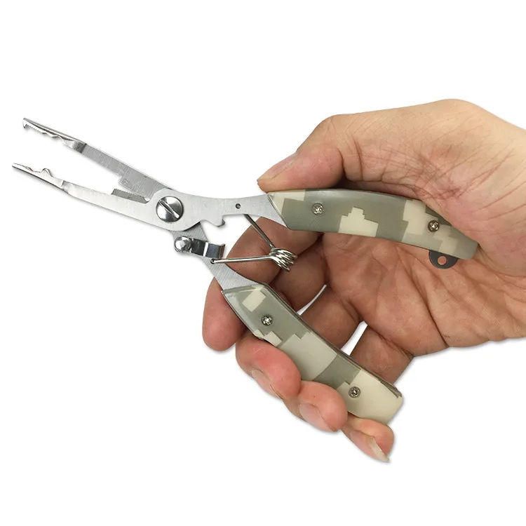 JETSHARK 16.5cm 135g Steel Fishing Pliers Customized Colors Multifunctional Lure Clamp Saltwater Pliers